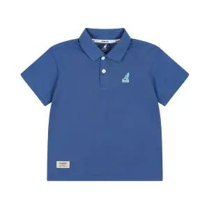 [캉골키즈]로고 포인트 피케 카라 티셔츠 RB 0001 블루