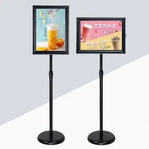 철제 POP 스탠드 거치대 입간판 메뉴판 전시회 안내판 포스터 배너 A3 A4