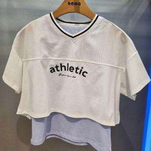 에스핏 HC22 메쉬레이어드 반팔티셔츠 쥬니어여아 메쉬레이어드 반팔티셔츠 sjz304fkr