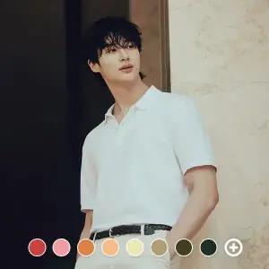 [지오다노] 015502 코튼 피케 폴로 반팔 티셔츠