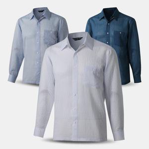 남성 여름 지지미 긴팔 카라 남방 셔츠 YDS03 중년