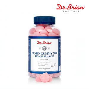 닥터브라이언 비오틴 구미 5000 피치 플레이버 100구미 천연향료