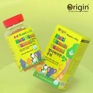 오리진 멀티비타민 꾸미 90 3개월분 천연과일향 캐나다직수입 건강기능식품