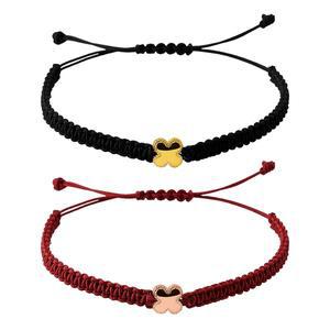 [골드앤]*3월 특가* 골드앤 14K 골든클로버 매듭 팔찌 대