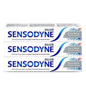 센소다인 엑스트라 화이트 치약 120g 3개