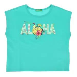 [갤러리아] 베네통키즈(25S)알로하그래픽티셔츠(3I1XC10P0/MT)