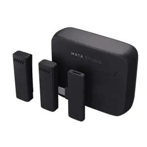 마타스튜디오 와이어리스1 무선 핀마이크 블루투스 휴대용 스마트폰 듀얼 C타입 유튜브 방송용 강의용