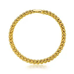 [한국금다이아몬드] 순금 팔찌 할로우 누아르 렉스 24K 18K장식