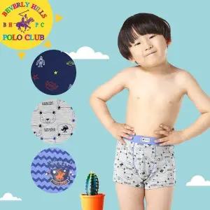 [비버리힐스폴로클럽]실크레이온 인밴드 캐릭터 아동팬티 주니어팬티 3종세트