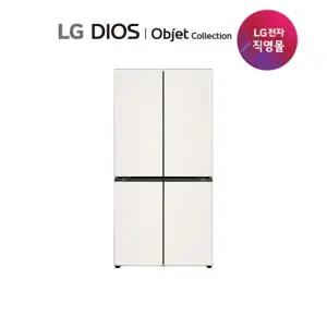 LG디오스 오브제 글라스 4도어 냉장고 1등급 H875GBB011 색상 택1