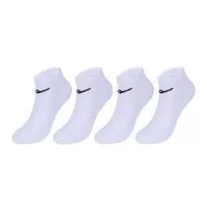 프로스펙스 미끄럼방지 쿠션 스니커즈 스포츠양말 남 화이트 4팩
