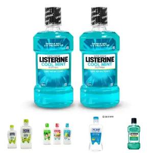 리스테린 마우스 워시 쿨민트 750ml 2개/액상 가글 구강 청결제 관리 냄새 덴탈 세정제 가글액 케어 입냄새