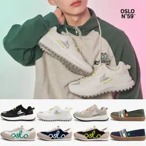 [알파슈][오슬로N59] 블랙 발편한 운동화 남성 여성 공용 슬립온 화이트 스니커즈 러닝화