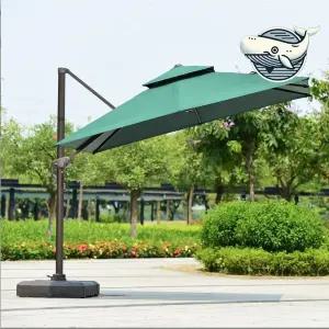 대형 알루미늄 폴대 반사형 파라솔 야외용 안전