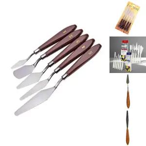 페인팅 나이프 5종 세트 유화칼 미술 도구 물감 주걱/그림용/미술용/페인팅용/넓은/다목적/섞기/다용도