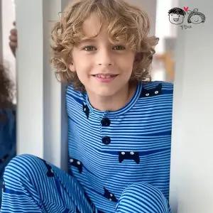 [보리보리/알럽키즈]까꿍고양이 피치웜 주니어 아동 키즈 어린이 잠옷 내의 실내복 패밀리룩