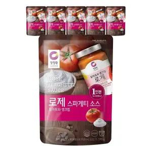 청정원 싱글파우치 로제소스, 170g, 6개