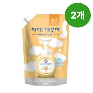 아이깨끗해 대용량 핸드워시 리필 파우더향 1.8L X2개