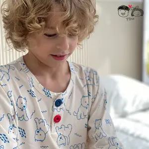 (무료배송) 우리집뽀삐 피치웜 주니어 아동 초등 키즈 어린이 잠옷 내의 실내복