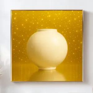 골드 부의 달항아리 그림 캔버스 액자 대형 거실 인테리어 현관풍수 집들이 개업선물