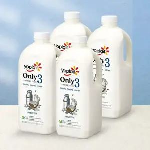 빙그레 요플레 Only3 플레인 요거트 대용량 1.8L 4병