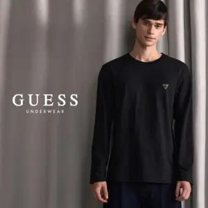 [단품] 게스 남성 긴팔티 1종 (블랙)