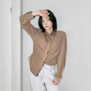 주크 정가 259,000원 매쉬 레이어드 체크 셔츠 Z254MSC014