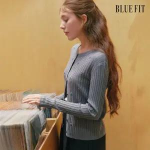 [26SS최신상] 블루핏 플라워 리브 가디건 (Atelier Line)