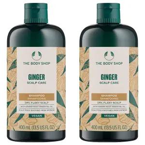 더바디샵 진저 헤어 모발 베스트 스캘프 케어 샴푸 400ml 2개
