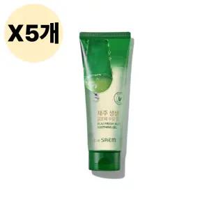 더샘 제주 생생 알로에 진정 수딩젤 튜브 로션 X5개 BNS
