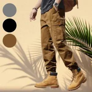 사계절 카고바지 남성 와이드 조거 팬츠 데일리 멀티포켓 작업복 3컬러 3사이즈