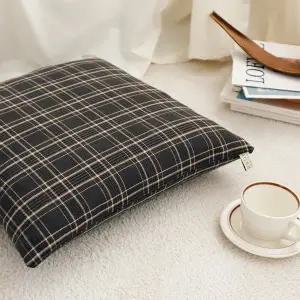[까사베르데]브리스톨 체크 사각 방석 (솜포함) 2size