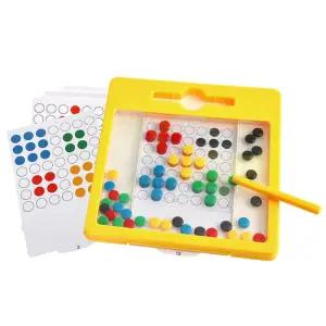 색깔볼 밑그림맞추기 자석펜 투명보드판 학습 아기칠판 어린이집 완구