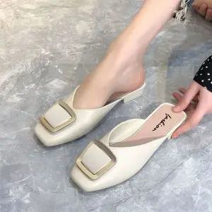 [하프클럽/]여성 슬리퍼 블로퍼 사무용 뮬장식