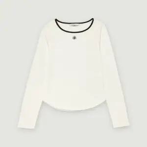 여성 웨일 슬림핏 링거 티셔츠-SE6021048013105