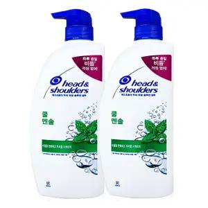 헤드앤숄더 쿨멘솔 샴푸 550ml 2개