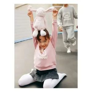 매장정품 [빈폴키즈]자수 토끼 빙키 스웨트 셔츠 - 라이트 핑크 (BI5X41U0 245762