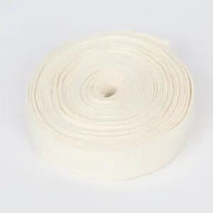 수예용품 웨이빙끈 가방끈 핸드메이드 면스트랩 아이보리 25mm x 5m