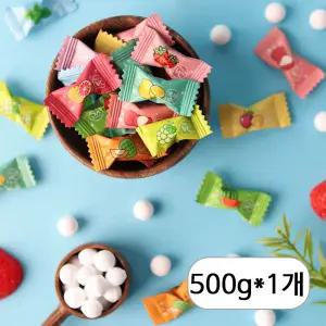 아이엠 캔디 무설탕 사탕 과일 민트 캔디 비타민C 200mg 함유 12가지 과일맛 500g