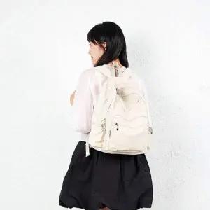 초경량 원형 지퍼 수납 백팩 20L 여행용 데일리 가방