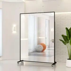 홈트 인테리어 바퀴달린 이동식 미러 대형 댄스 요가 거울 전신 필라테스 전신거울