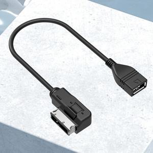 USB Aux 케이블 음악 MDI MMI USB 암 인터페이스 오디오 AUX 어댑터 데이터 와이어 폭스바겐 아우디 호환 A