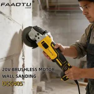 호환  FAAOTU DCG405N 20V 브러시리스 무선 앵글 그라인더 휴대용 절단 연마 도구 DW 배터리와 호환 가능
