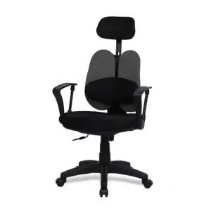 엔젤 DW 고급대요추헤더형 블랙바디 의자 12colors