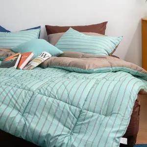 싱글 차렵 이불 먼지없는 스트라이프 사계절 슈퍼 싱글 차렵 이불 간절기 기숙사 홑겹 침실 침구 학생