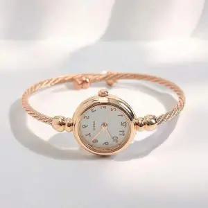 게더릭 433SDZ37 와이어 뱅글 여성 손목시계 (로즈골드/숫자)