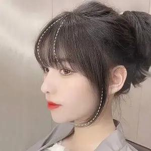 여성 935EGK01 앞머리 부분가발 프렌치 뱅 자연스러운 헤어라인 연출
