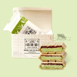 1.[냉동] 백미당 녹차팥 모나카 아이스크림 140mL x 6개