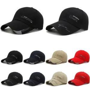 볼캡 야구 모자 남성 남자 봄 가을 사계절 면 캔버스 긴 챙 캡 스포츠 레크리에이션 패션 캐주얼 레저