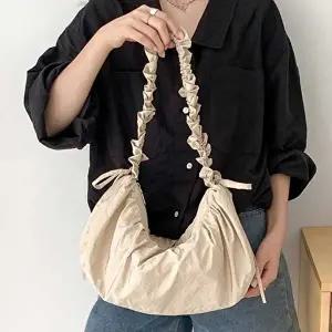 만두백 셔링 스트랩 ghqhor 데일리 만두 숄더백 러블리